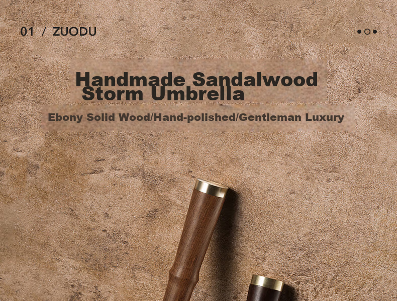 ZUODU Long-Handle Umbrella Straight Pole Rain Umbrella for Men, Enlarged Thickened Durable Windproof Business Straight Handle Umbrella Camping Double-Person Extra-Large High-End 1
