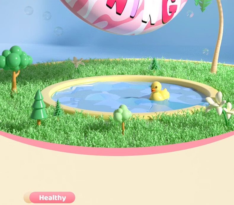 Li-Ning Swimming Ring, Thickened Anti-Rollover Design for Children Over 3 Years Old, Life-Saving Ring, Kids' Water Equipment, Floating Aid 11