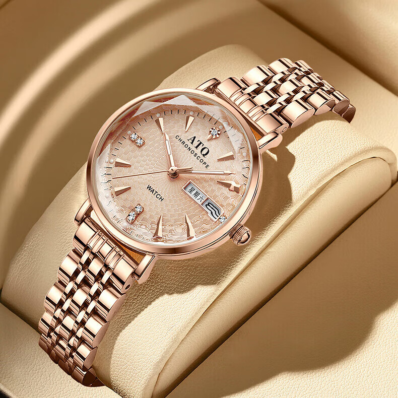 ATQ Ultra-Thin Watch for Women, Mechanical Style Top Ten Brands Wristwatch, Simple Design, New Year Valentine's Day Gift for Girlfriend Or Wife 3