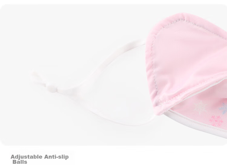 Disney Children's Sun Protection Face Mask, Summer Lightweight Version, Girls' Ice Silk UV-Resistant Sunshade, SP75182 Pink, Size L 16