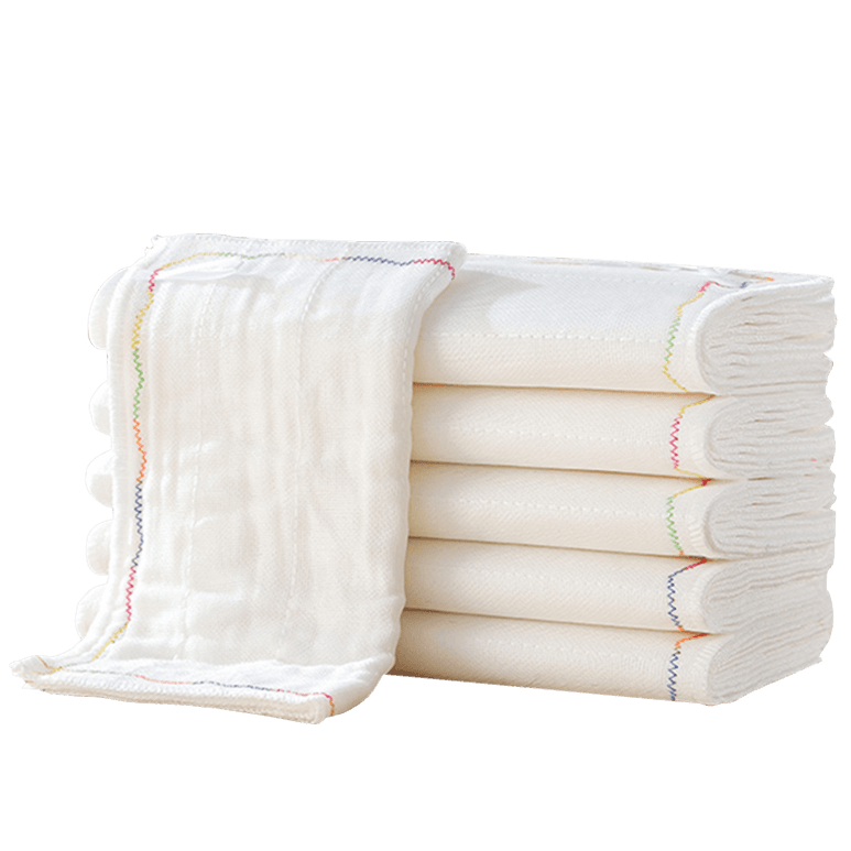 Yibei Non-Stick Oil-Resistant Dishcloth, Kitchen Cleaning Cloth, Table Wiping Towel, Fiber Absorbent, 12-Layer Thickened Cleaning Cloth, 5 Pieces