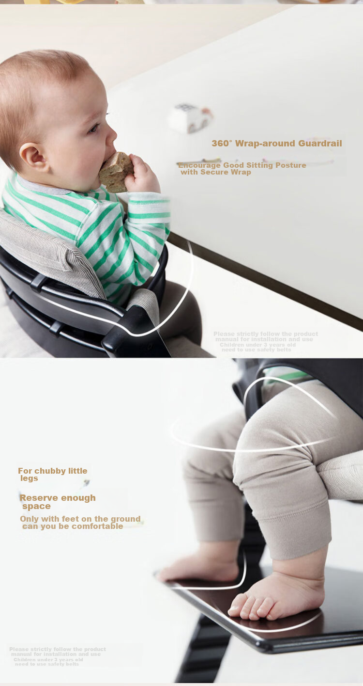 Stokke Growth Chair, Multifunctional Baby High Chair Learning Seat, TT Five-Piece Set with Free Cushion - Glacier Gree 31