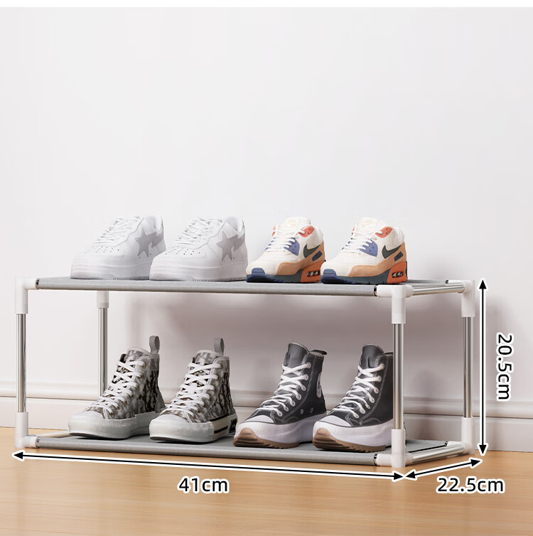 Anerya Simple Shoe Rack, Home Entryway Storage Shelf, Dormitory Organizer, Multi-Layer Assembly Shoe Cabinet 12