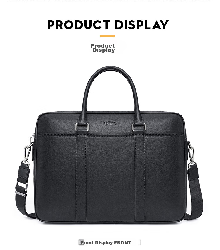 Goldlion Briefcase, Business Handbag, Laptop Bag, Large Capacity Shoulder Crossbody Bag for Men, Birthday Gift 14