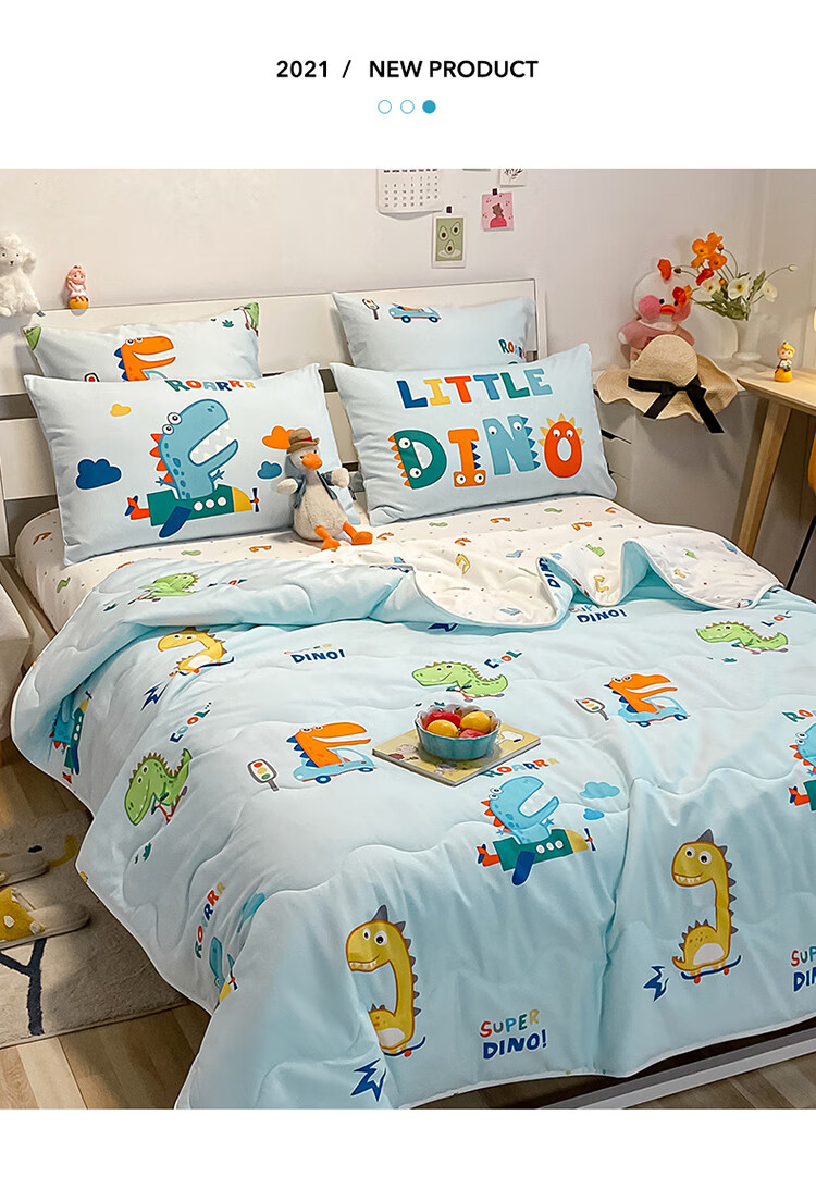 Dohia Pure Cotton Summer Quilt, 100% Cotton Air Conditioning Quilt, Summer Comforter, Thin Summer Quilt for 1.5-Meter Bed, 203*229cm 11