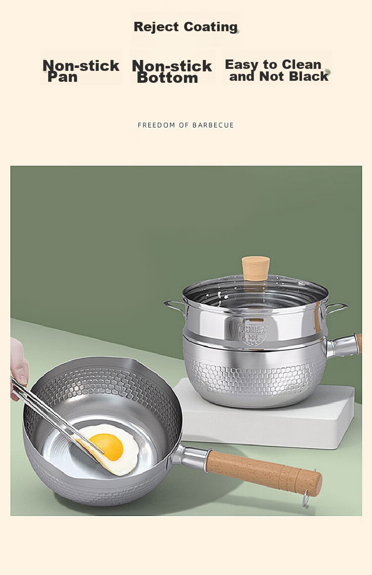 TAN XIAN ZHE Outdoor Cookware Set with Portable Stove, Cooking Pot, Frying Pan, Kettle for Camping 12