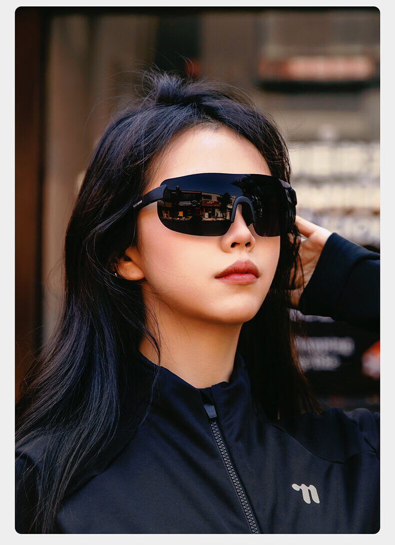 WestBiking Windproof And UV-Resistant Lightweight Cycling Glasses, Transparent Photochromic - Black Frame 12
