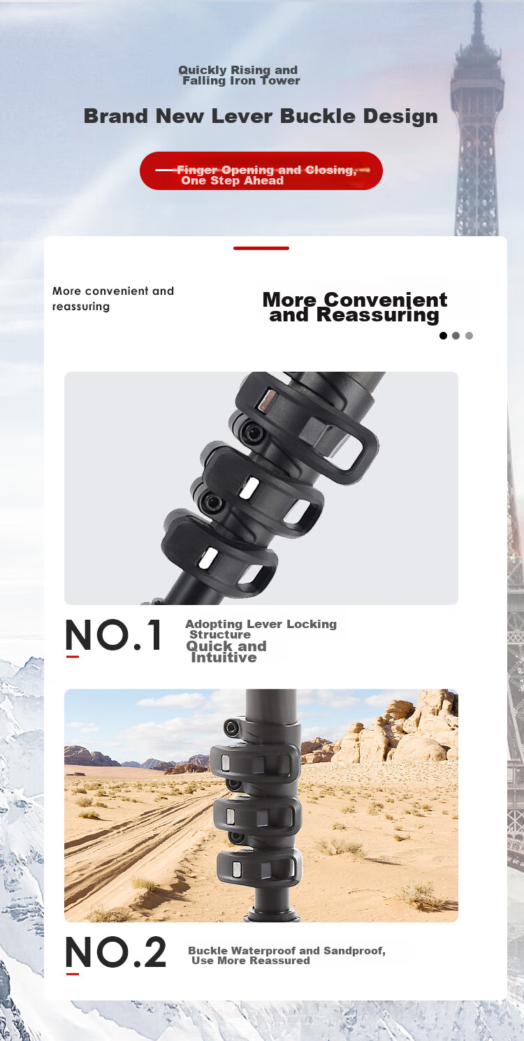Milibo MTT705BS Third-Generation Monopod Carbon Fiber Tripod for DSLR Cameras, Professional Photography And DV Shooting with Hydraulic Head Kit 9