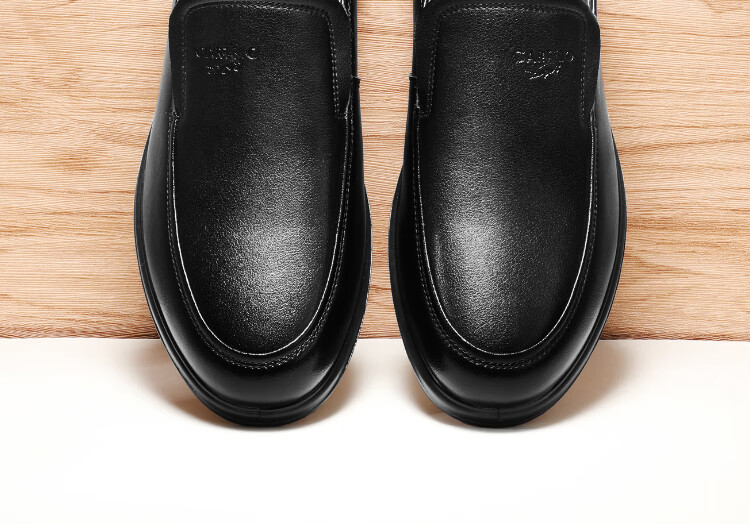 CARTELO Leather Shoes for Men, Slip-On Genuine Leather, 2026 New Style, Casual Business Dad Shoes, Soft Sole Formal Wear, Middle-Aged Breathable Soft Leather 12