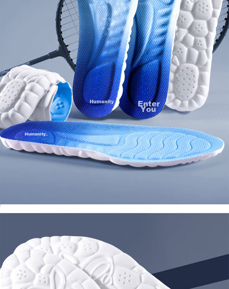 RENBEN Sports Insoles for Men And Women, Soft Cushioning, Shock-Absorbing, Odor-Resistant, Breathable, for Military Training And Long-Standing Comfort, Model 6030, Size 37-38 16