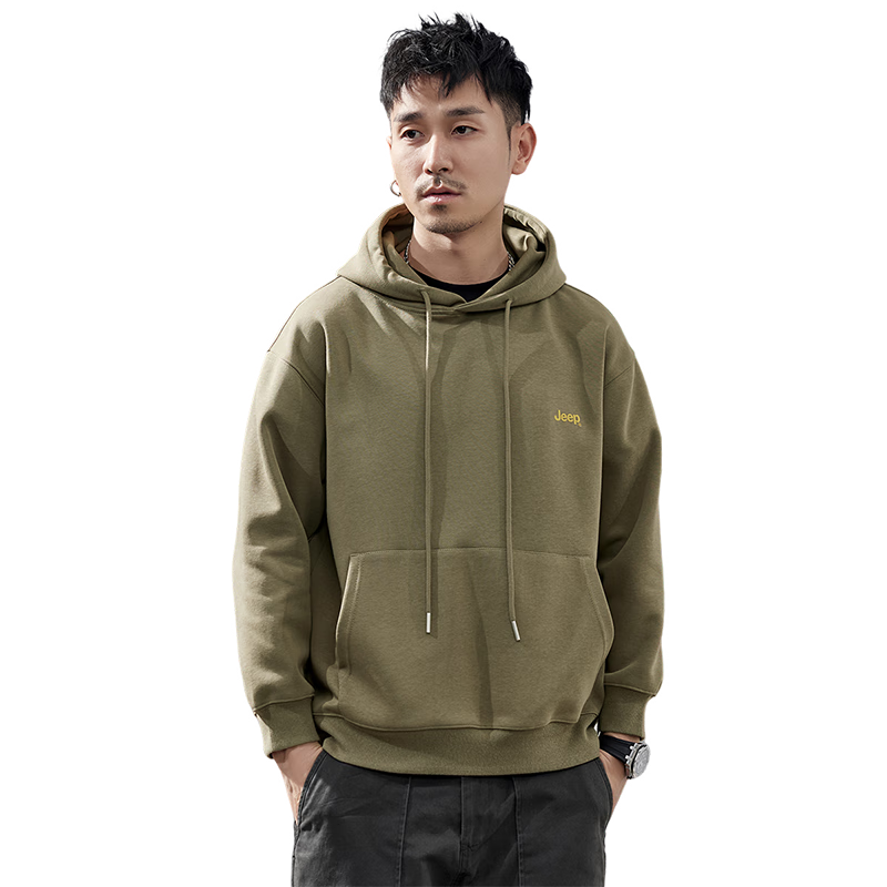 JEEP Men's Hooded Sweatshirt, Heavyweight Hoodie Jacket for Men, Loose-Fitting Spring And Autumn Outerwear for Men in 2026