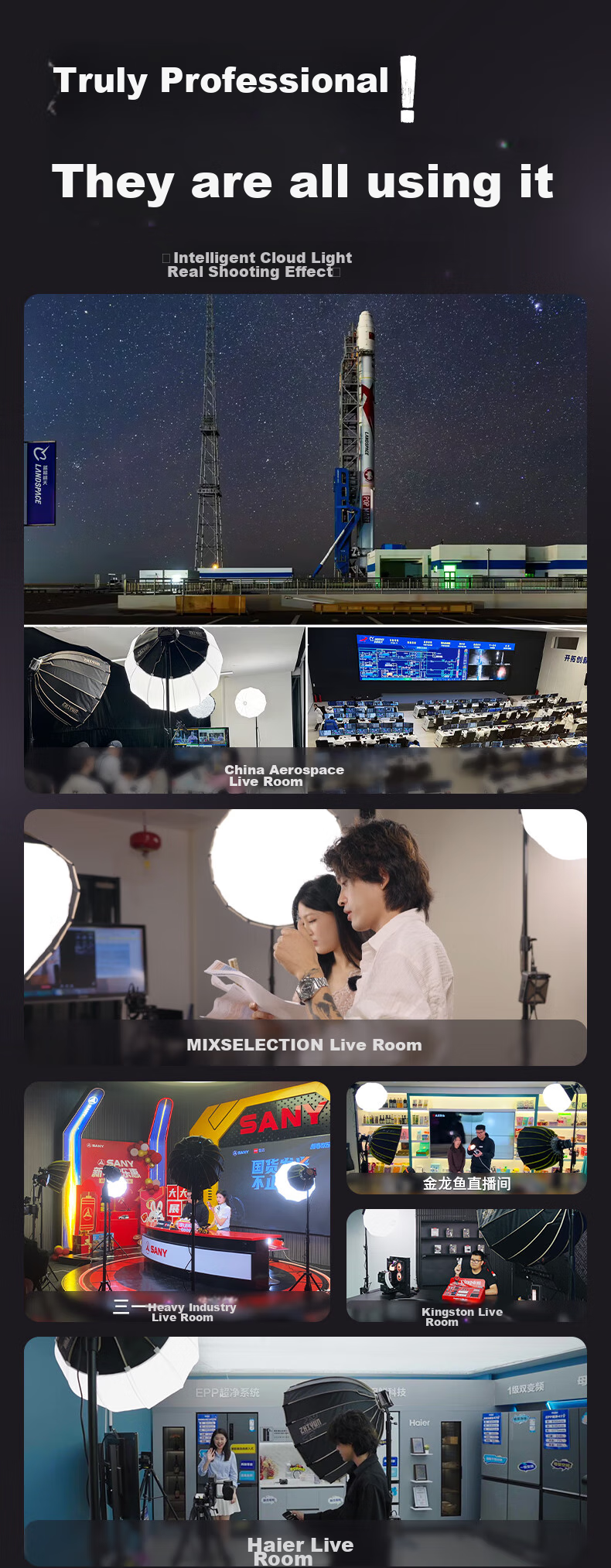 Zhiyun Five-Fold 100W Professional Fill Light Ice Light, Dual Color Temperature Double Heat Dissipation Handheld Portable Portrait Live Streaming Fill Light V60 Lightweight Black 2