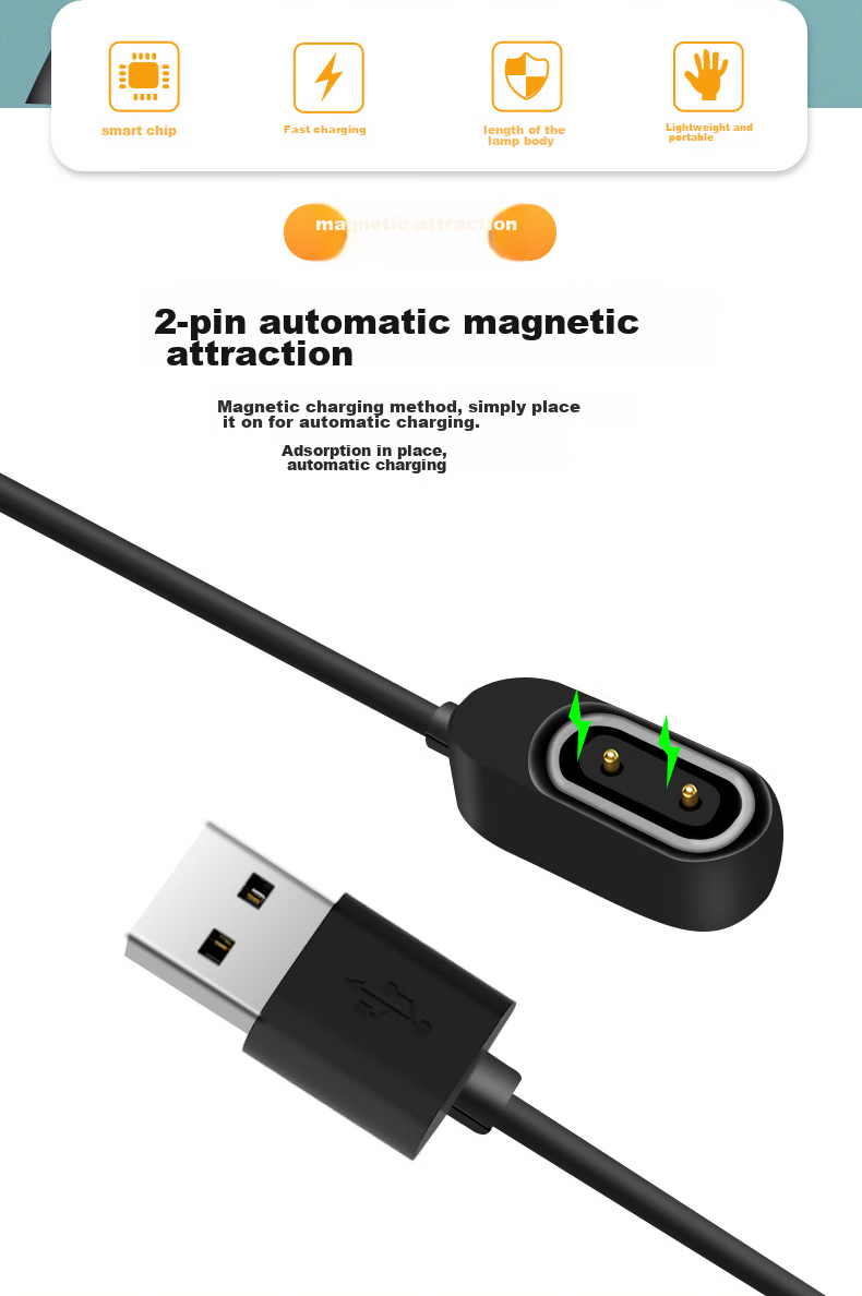 BIAZE Compatible Charging Cable for Xiaotiancai Children's Smartwatch, Charger Cable for Z11/Z10/Z9 Youth Edition/Z8A/Z6P/Z7/Z7S/Z7A/Z6S Magnetic Fast Charging 3