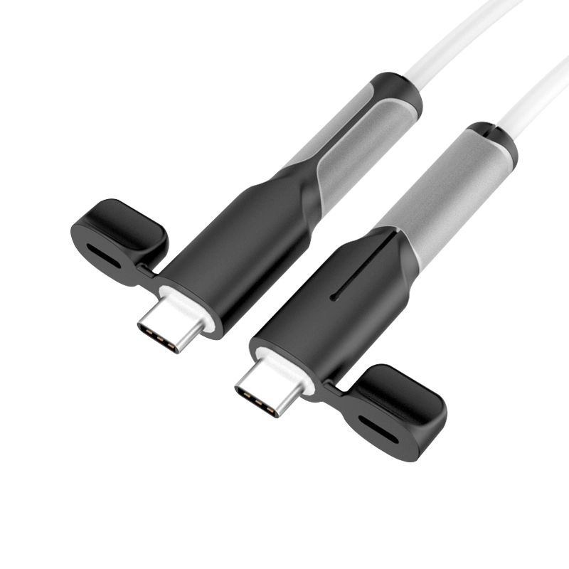 Masentek Data Cable Protector, Android Dual Type-C Port Silicone Charging Cable Anti-Breaking Winder, Huawei USB-C Apple Lightning Anti-Burst Universal
