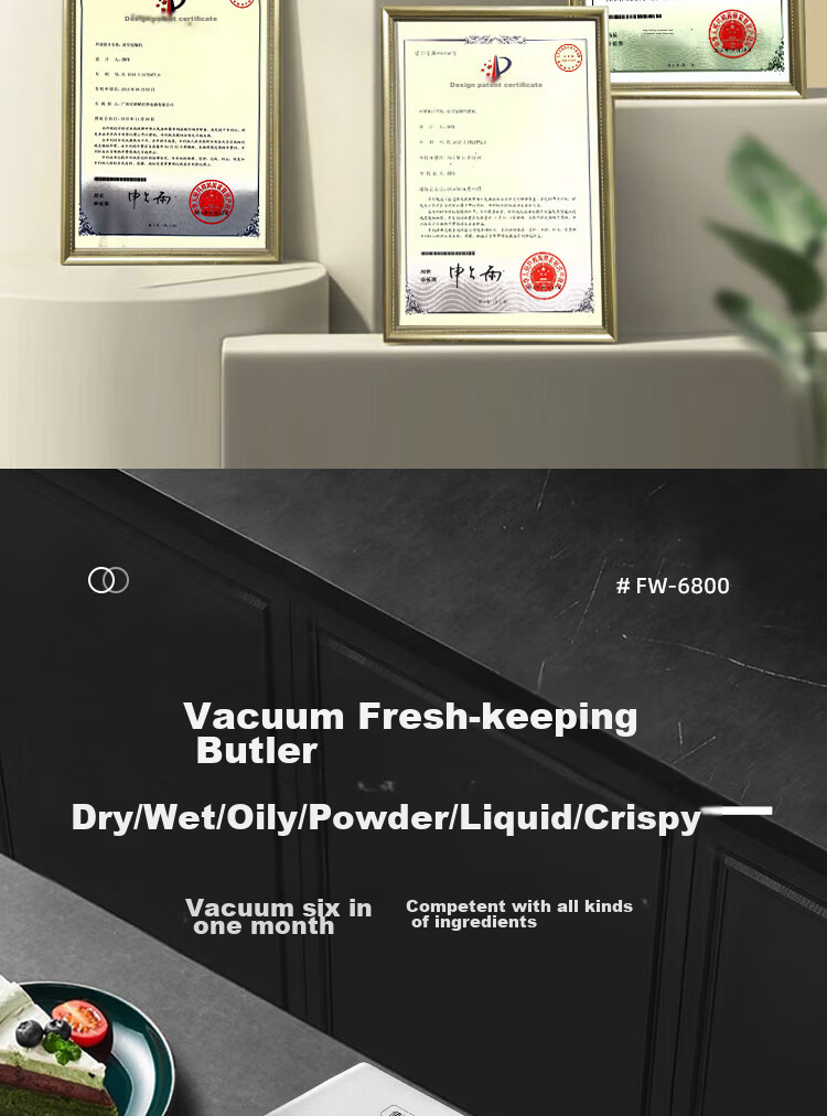 Fresh World Vacuum Sealer Machine for Home And Commercial Use, Fully Automatic Packaging Machine, Suitable for Both Dry And Wet Food, High Suction Power, High-Power Food Compression Sealing Vacuum Machine FW-3150 5