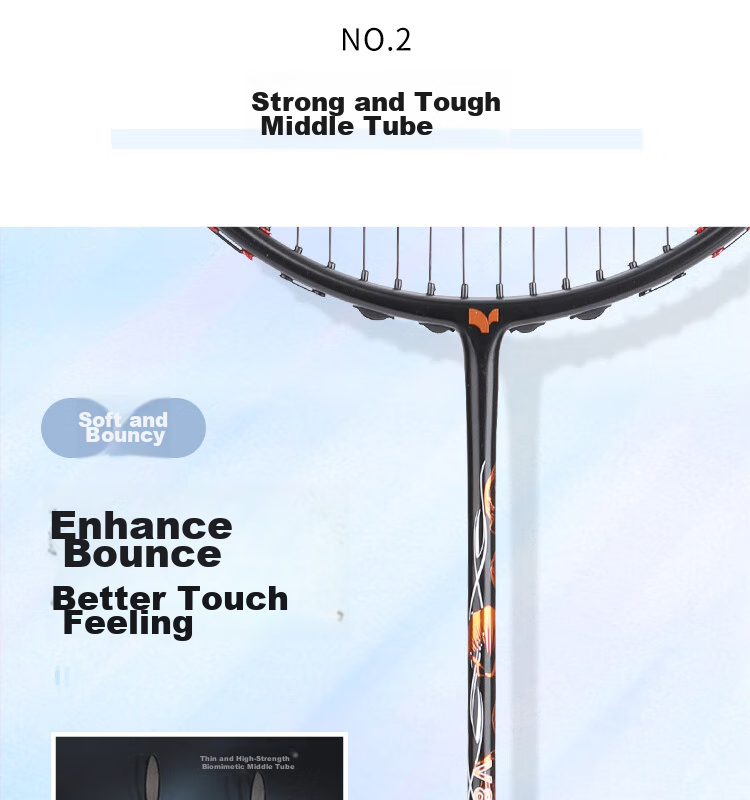Yodiman Secondary-Shaped Black Gold Badminton Racket, 4U Full Carbon V8 Single Racket (Pre-Strung) 10