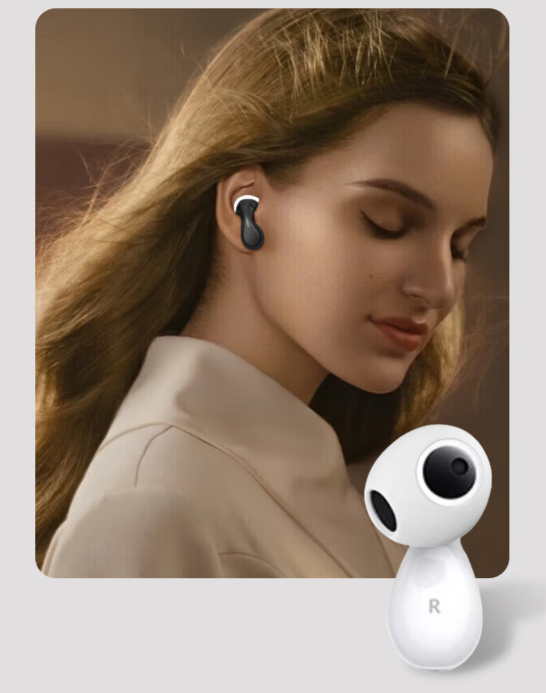 Masentek Earphone Ear Tips Protective Covers Compatible with Huawei FreeBuds 5/6 Bluetooth Earphones, Anti-Slip Silicone Protective Accessories Ultra-Thin Transparent Black 8