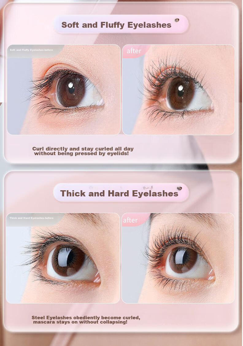 Goood Borderless Electric Eyelash Curler with Constant Temperature Heating, Long-Lasting Curling Tool for Eyelashes, No Drooping 4