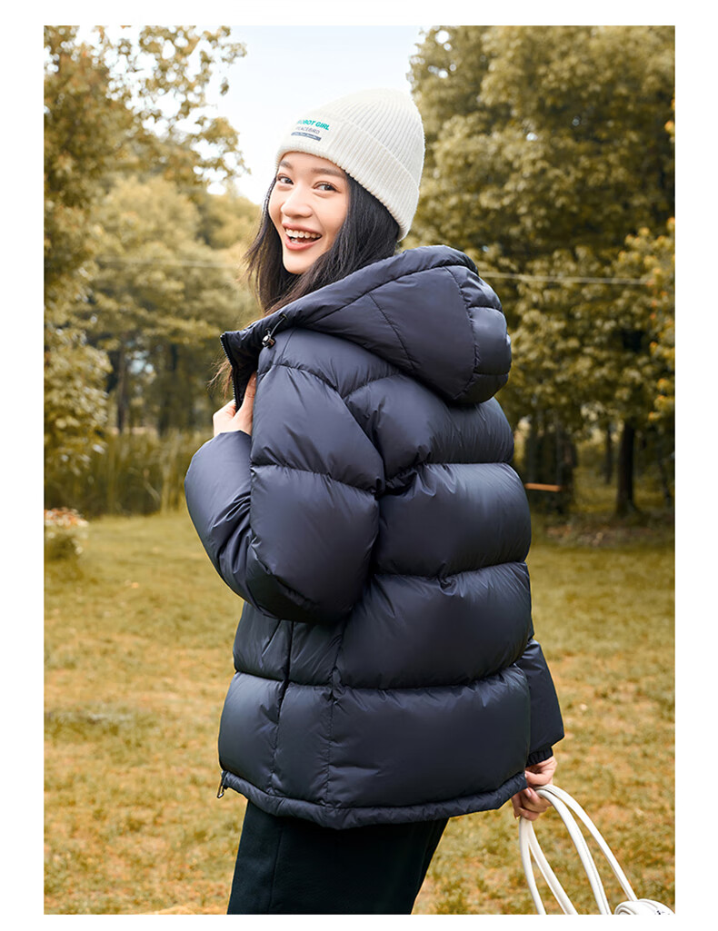 Yalu Waterproof, Windproof, And Dirt-Resistant Short down Jacket for Women, New Winter 2026 Style with Hood, Heat-Retaining And Warm Puffer Coat, Sold by JD 28