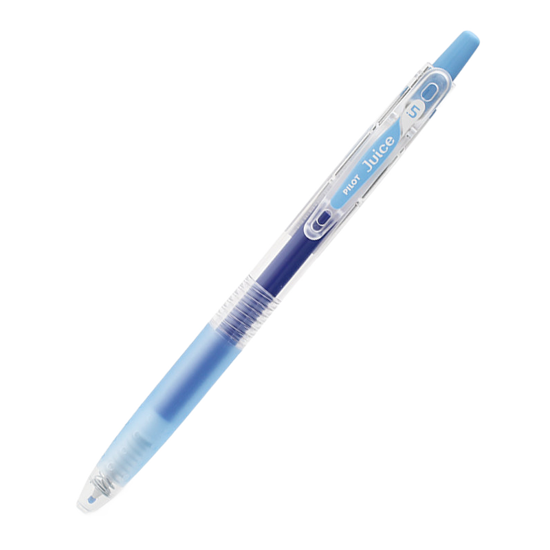 PILOT JUICE Gel Pen, Colorful Neutral Pen, 0.5mm Signature Pen, Retractable Ink Pen, Stationery, Student Planner Pen, Aesthetically Pleasing, Sky Blue LJU-10EF