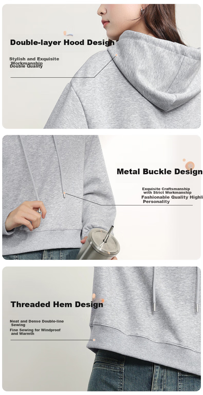 MJ STYLE Fashion Casual Women's Outfit, Spring And Autumn 2026 New Style, Solid Color Skin-Friendly Comfortable Sportswear Series, Complete Set of Hoodie And Sweatpants 5
