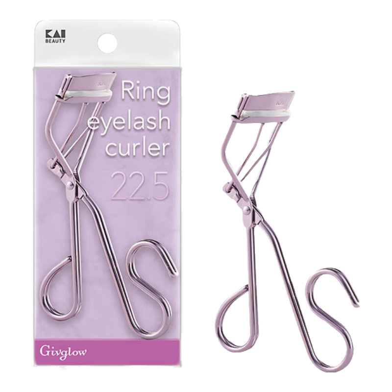 Beiyin (KAI) Curved Steel Eyelash Curler (22.5 Degrees), Patented, Upgraded Versio