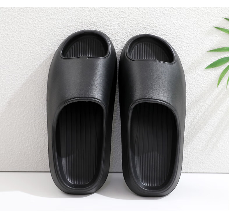 GUOLUOFEI Squishy Slippers for Men And Women, Summer Non-Slip Extra Large Size Bathroom Shower Thick-Soled Sandals, Beige, Size 39-40 8
