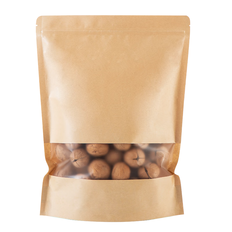 Maxcook (MAXCOOK) Food Resealable Bags Kraft Paper Sealed Bags for Dried Fruits Snacks Tea Storage 25pcs MCSN2852