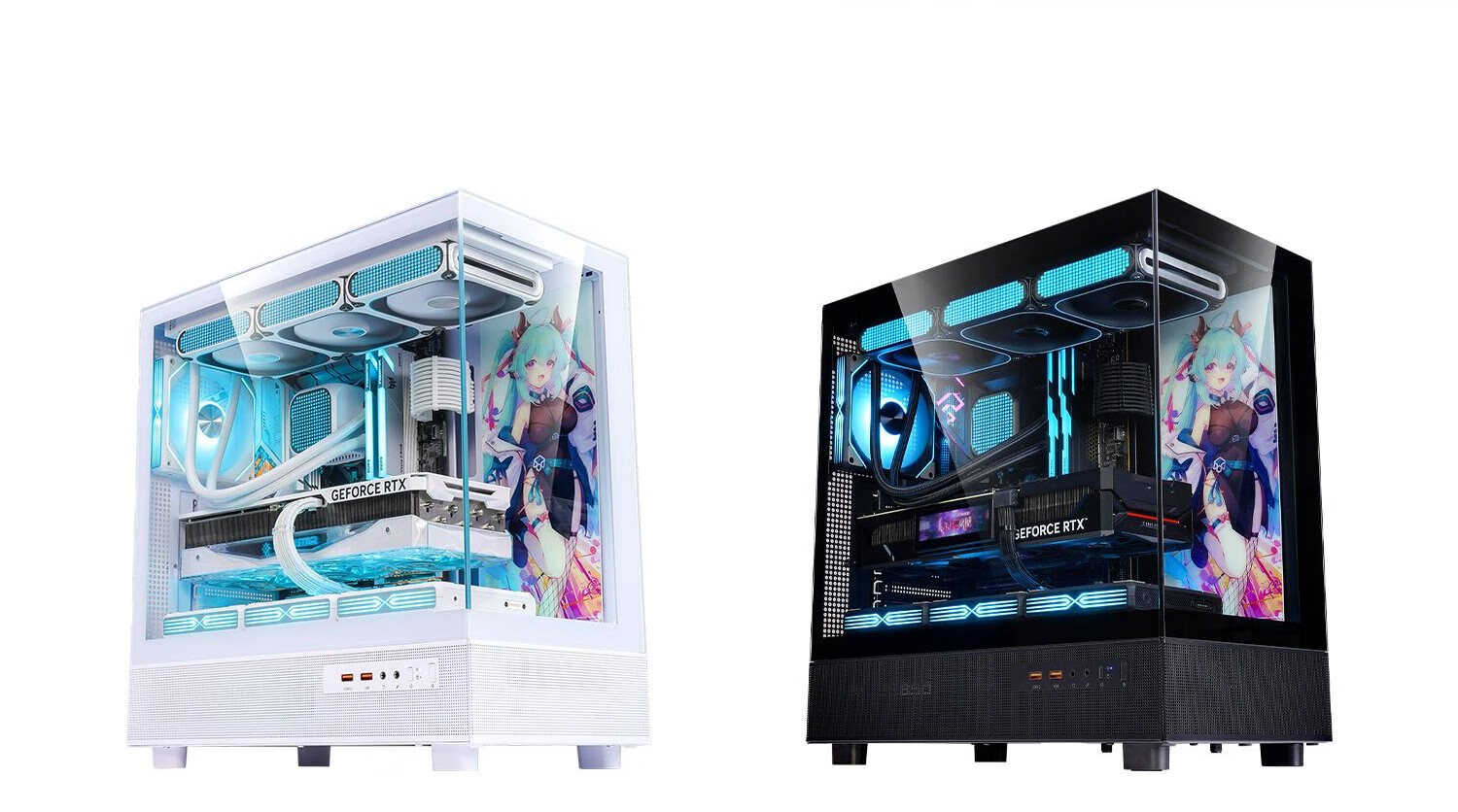 PADO Baize 360U Black Computer Desktop Chassis (MATX/Quick-Release Tempered Glass Panel/Back-Mounted Motherboard/Side-Zone/360mm Water Cooling/9 Fan Positions) 3