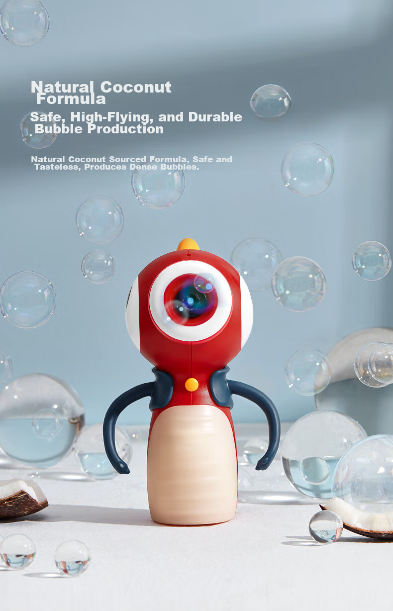 Babycare West Highland Handheld Bubble Wand Bubble Machine Electric Outdoor Toy for Children Ages 3-6 Baby Gift - Moon Porcelain White 10
