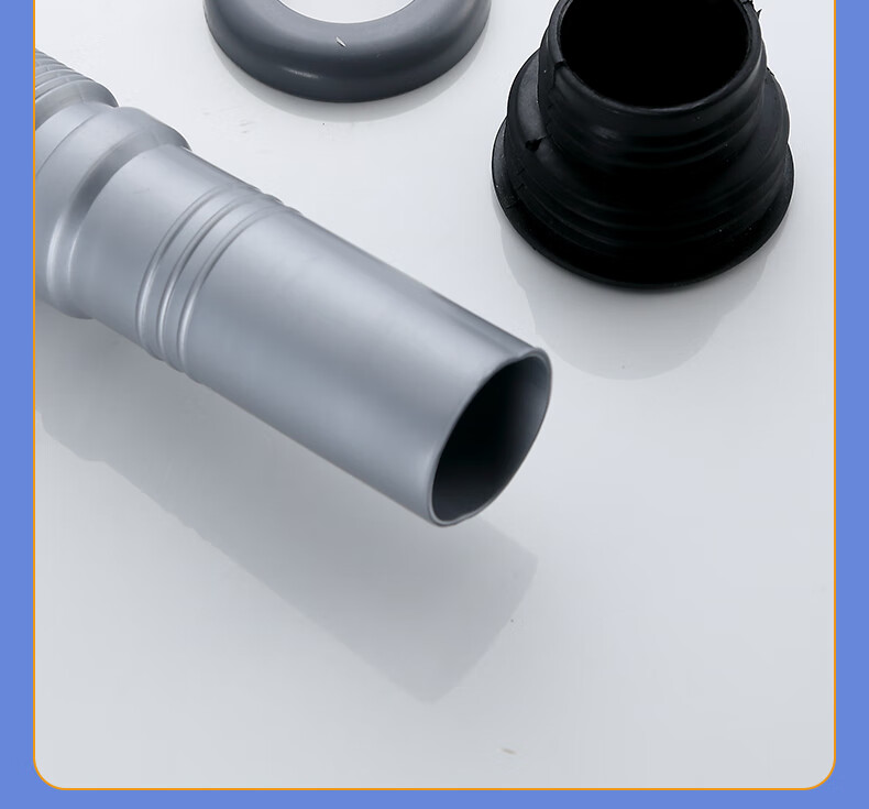 KEGOO Sink Drain Pipe, Washbasin Flip-Down Drain Kit, Horizontal Drainage System for Washbasins, Anti-Insect And Odor Prevention K5042 16