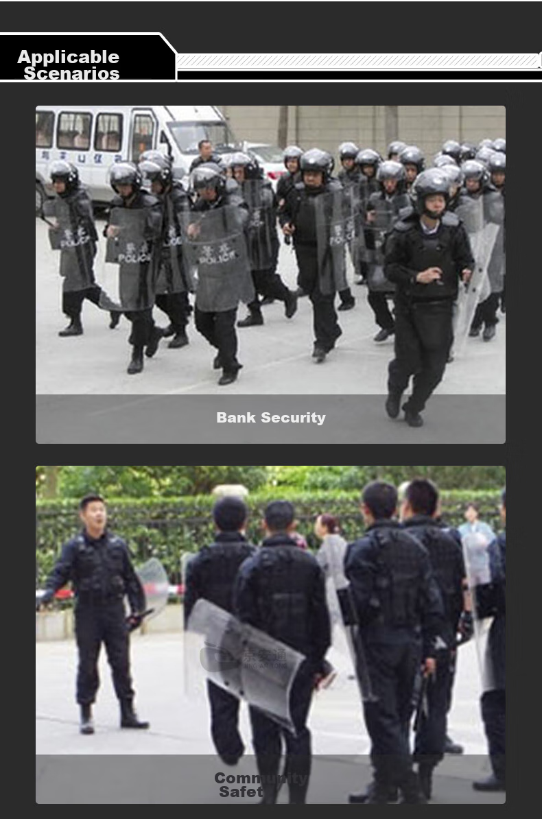 Jingantong Hard Anti-Stab Vest, Tactical Vest, Security Guard Self-Defense Riot Gear, Black 9