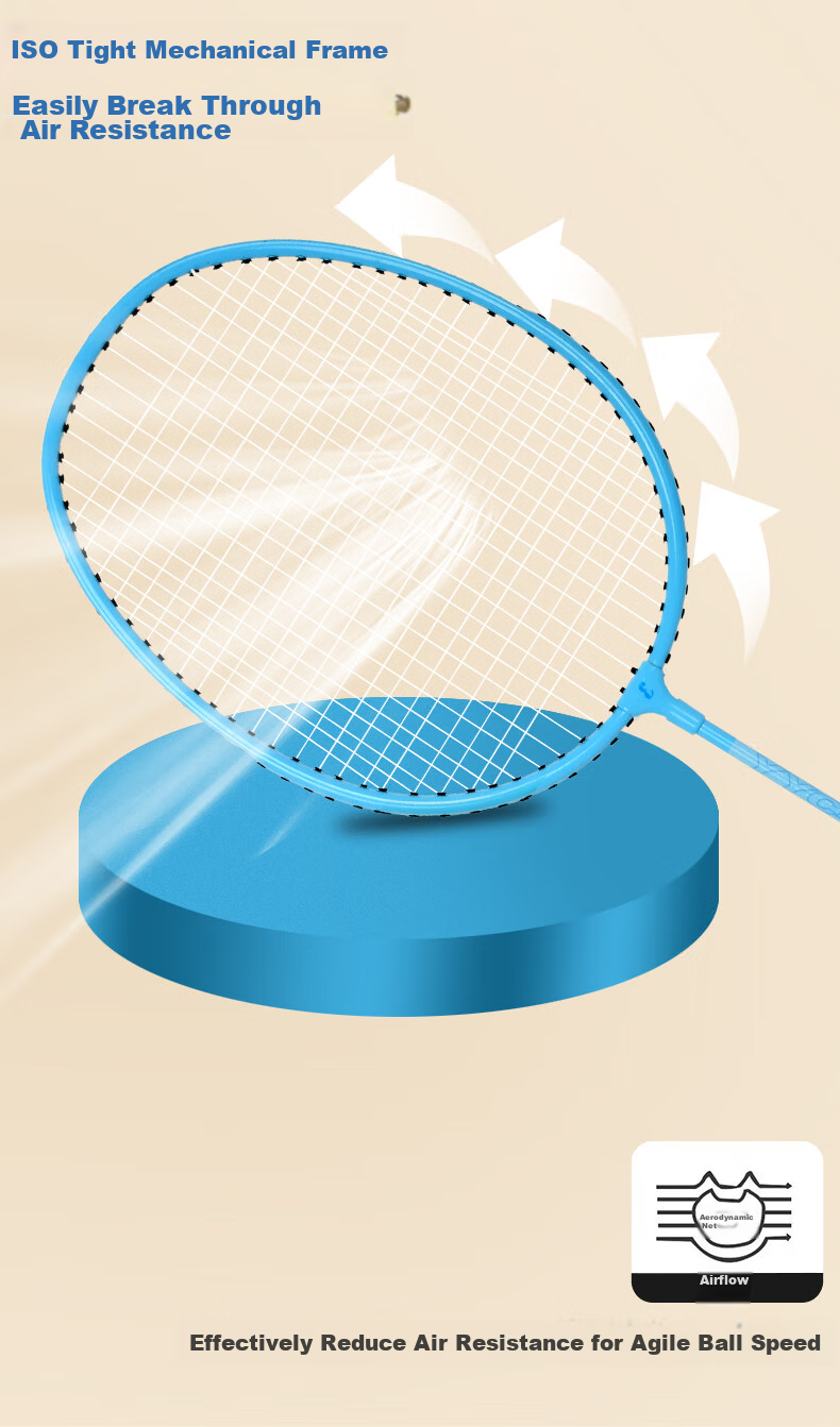 ENPEX Badminton Racket Set, Durable And Ultra-Light, for Adults And Students, Double Rackets YYC-661 with 101-3 Shuttlecocks Included 4