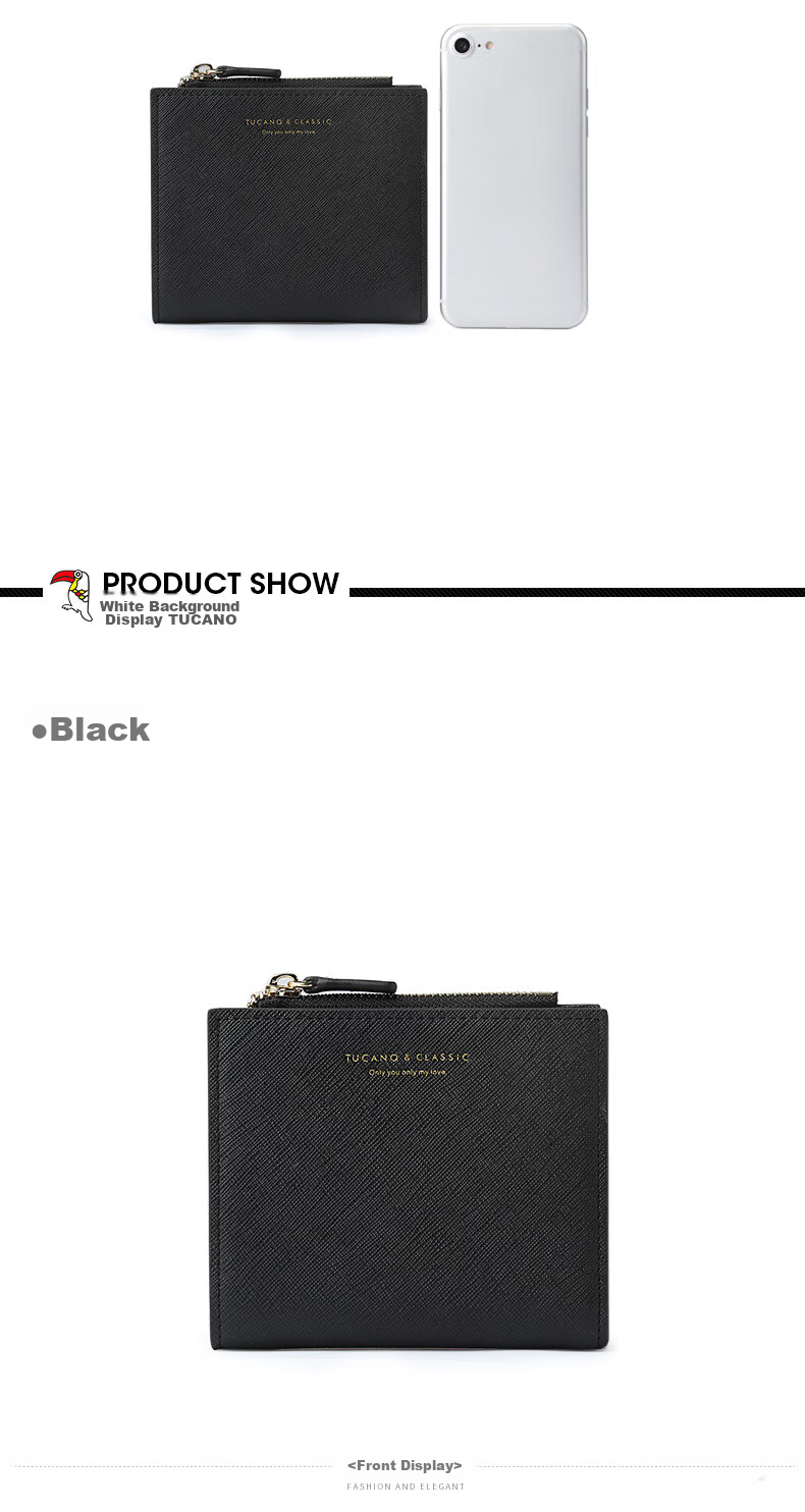 TUCANO Women's Handbag, 2026 Wallet, Short Card Holder, Two-In Genuine Leather Billfold, Birthday And 520 Gift for Wife 10