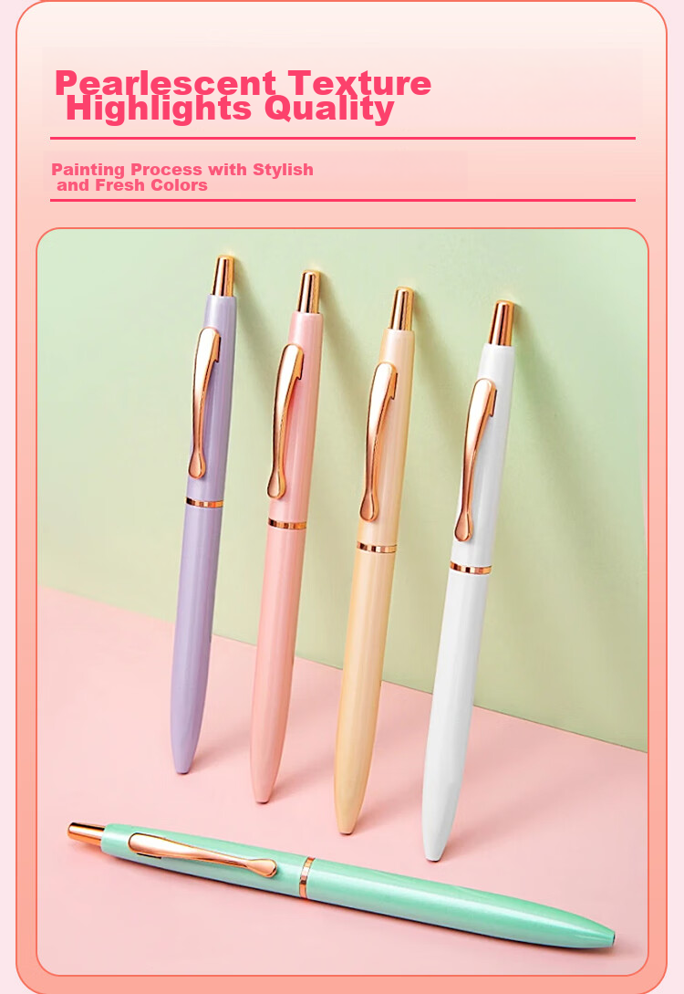 ZEBRA C-JJ30 Gel Ink Retractable Pen, 0.5mm Fine Metal Body, Business Office Pen, Gift Pen, Han White Jade Handle, Single Pen Pack 4