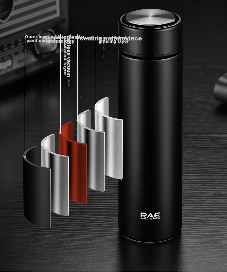 Ranye Custom Insulated Mug for Students, 316L Stainless Steel Tea Cup, 500ml, R3686, White, for National Day And Wedding 14