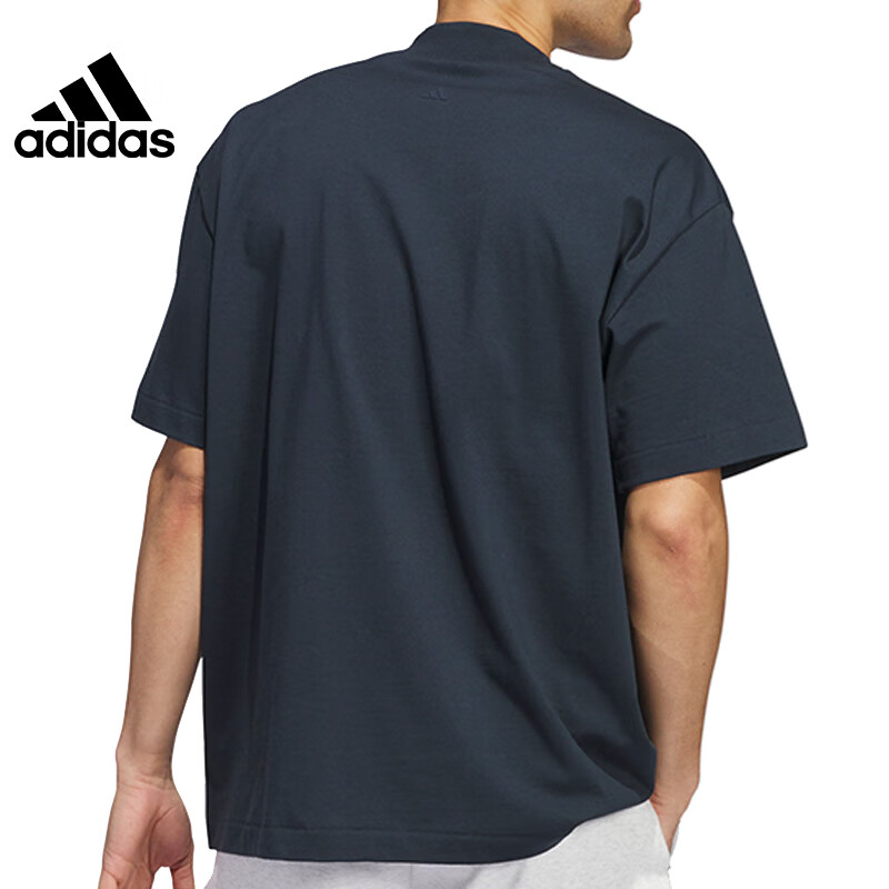 Adidas Unisex Couple Style Fashionable Chapter Comfortable Sports Casual Short-Sleeve T-Shirt XL 3