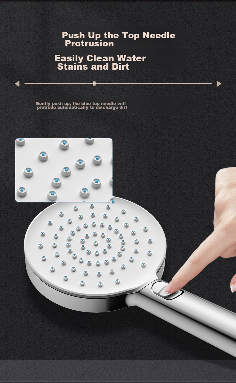 ARROW Self-Cleaning Pressure-Boosting Handheld Shower Head AE5893CP 6