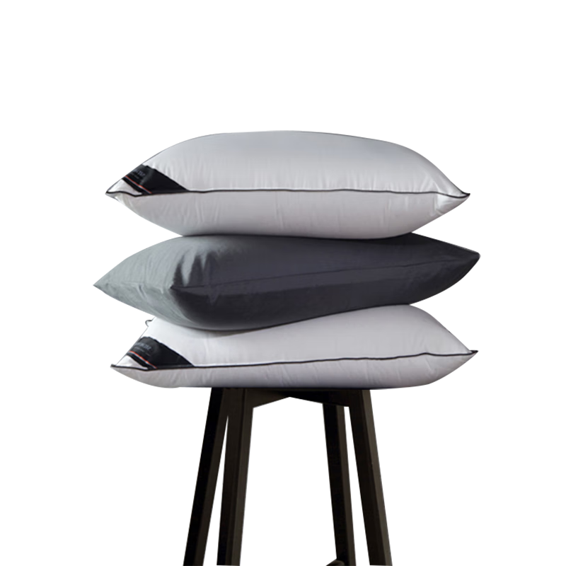 SIDANDA Pillow Core, 95% White Goose Down Pillow, Five-Star Hotel, 100-Count Pure Cotton Down Pillow, Comfortable Low Pillow, 48*74cm