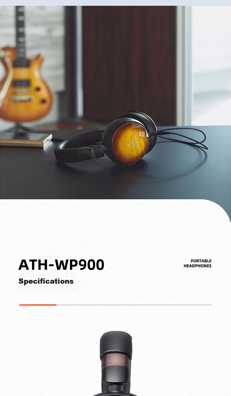 Audio-Technica ATH-WP900 Maple Wood Over-Ear Headphones 5