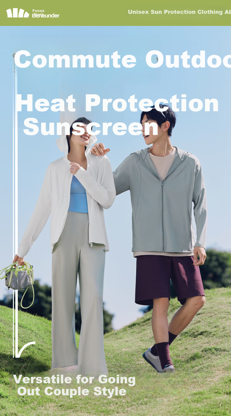 Beneunder Women's Sunscreen Jacket Loose Slim Fit Spring Summer Cooling UV Protection New AL010 Frosty White L 1