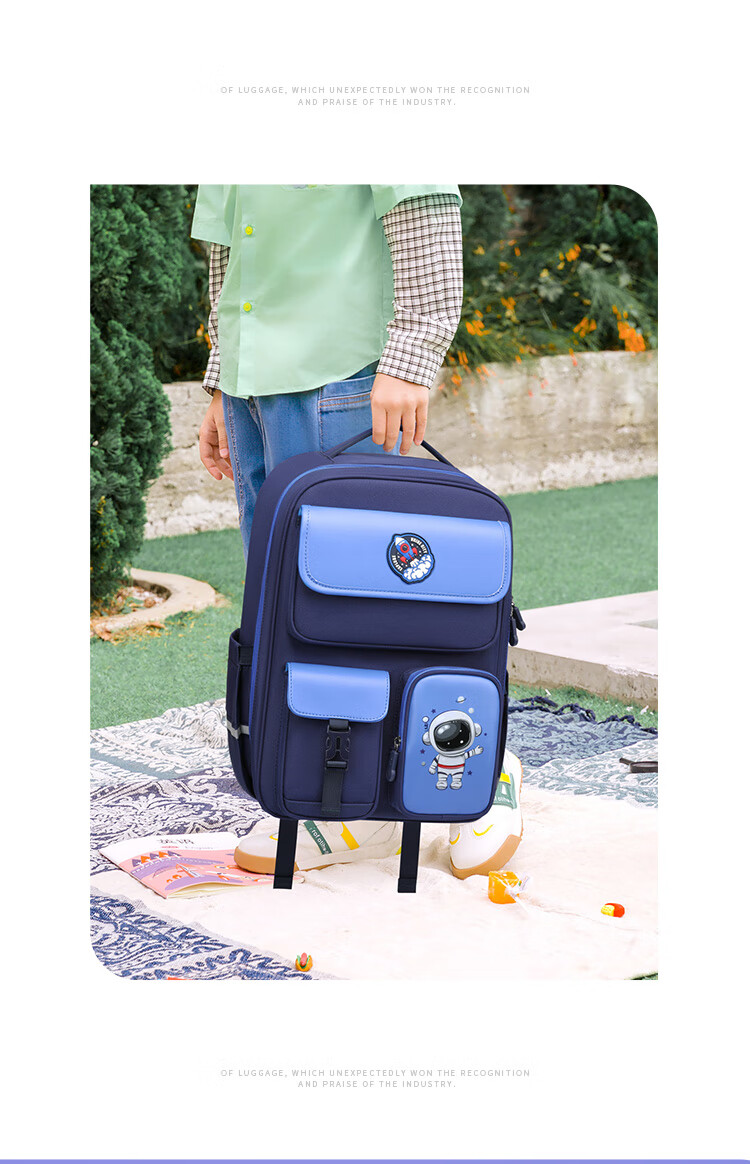 Dijiuchengbao Primary School Backpack for Boys, Spine-Protecting And Load-Reducing Backpack for Grades 3-6 Girls, Lightweight Children's Anti-Drop Schoolbag 5