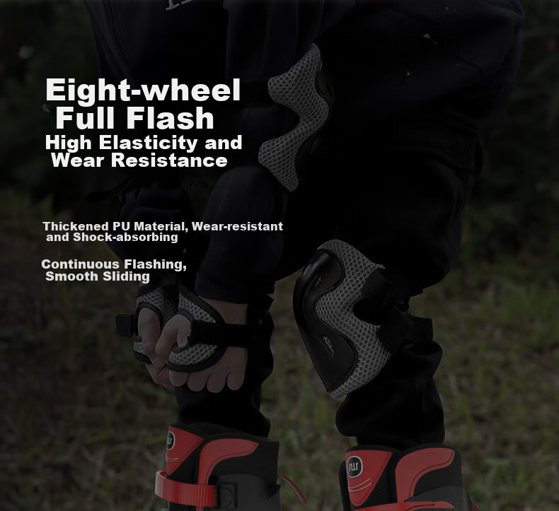 SWAY Roller Skates for Children, Inline Skates Set with Adjustable Wheels for Boys And Girls, Roller Skates for Beginners And Older Kids M7 25