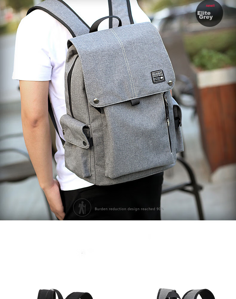 HALFEEL Backpack for Men, Large Capacity Business Travel Laptop Backpack for Middle School, High School And College Students 4