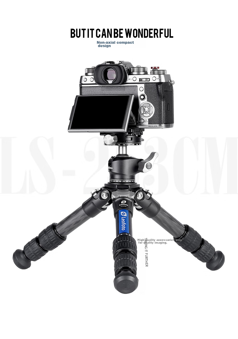 Leofoto Tripod, Desktop Mini Camera And Smartphone Photography And Videography Lightweight Travel Portable Tripod, LS-223C (Single Tripod) 5