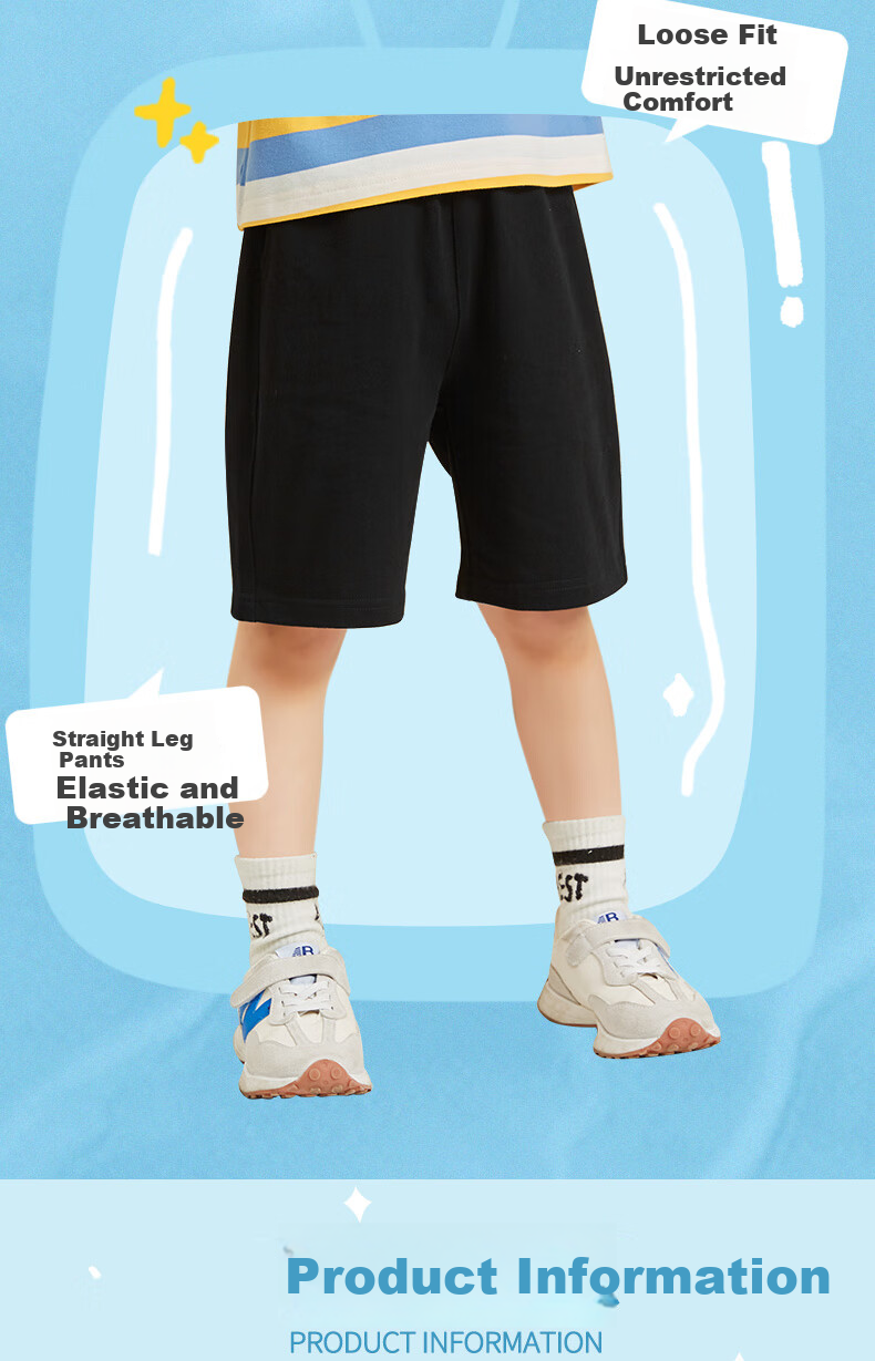 Jeanswest Boys' Summer Outfit Set 2026, Children's Short-Sleeve T-Shirt, Boys' Summer Shorts Two-Piece Set, Trendy And Stylish Clothing 7