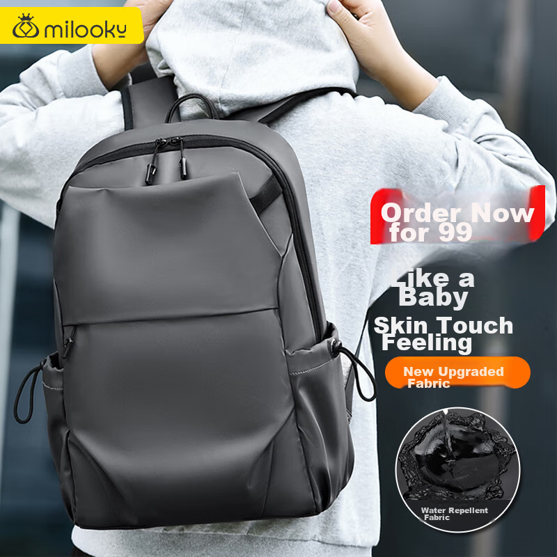 Рюкзак Milooky для ноутбука, совместимый с Lenovo Xiaoxin Pro 16 и Legion 15.6 дюймов, унисекс, для мужчин и женщин, серый