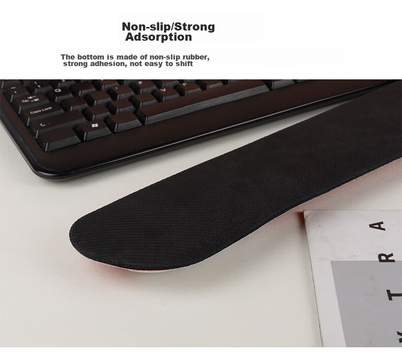 CAPERE Keyboard Wrist Rest, Slow Rebound Large Hand Support Wrist Pad, Comfortable Computer Office Wrist Cushion, Black H221, 420x85x25mm 4