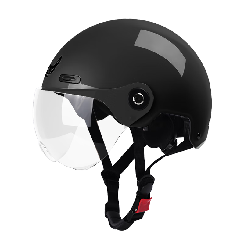 MYARMOR Extra Large Helmet (Fits Head Circumference 62-66cm) Electric Vehicle 3C Certified New National Standard Large Motorcycle Half Helmet Summer Unisex Electric Bike Safety Helmet Earl Black