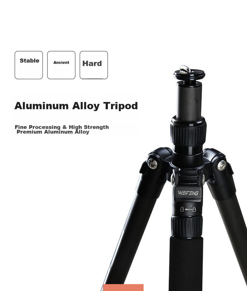Weifeng WF-C6620A, Eight-Layer Carbon Fiber Tripod, Mirrorless And DSLR Camera Photography And Video Tripod, Portable Travel Tripod, Selfie Live Streaming Outdoor Floor Stand 6